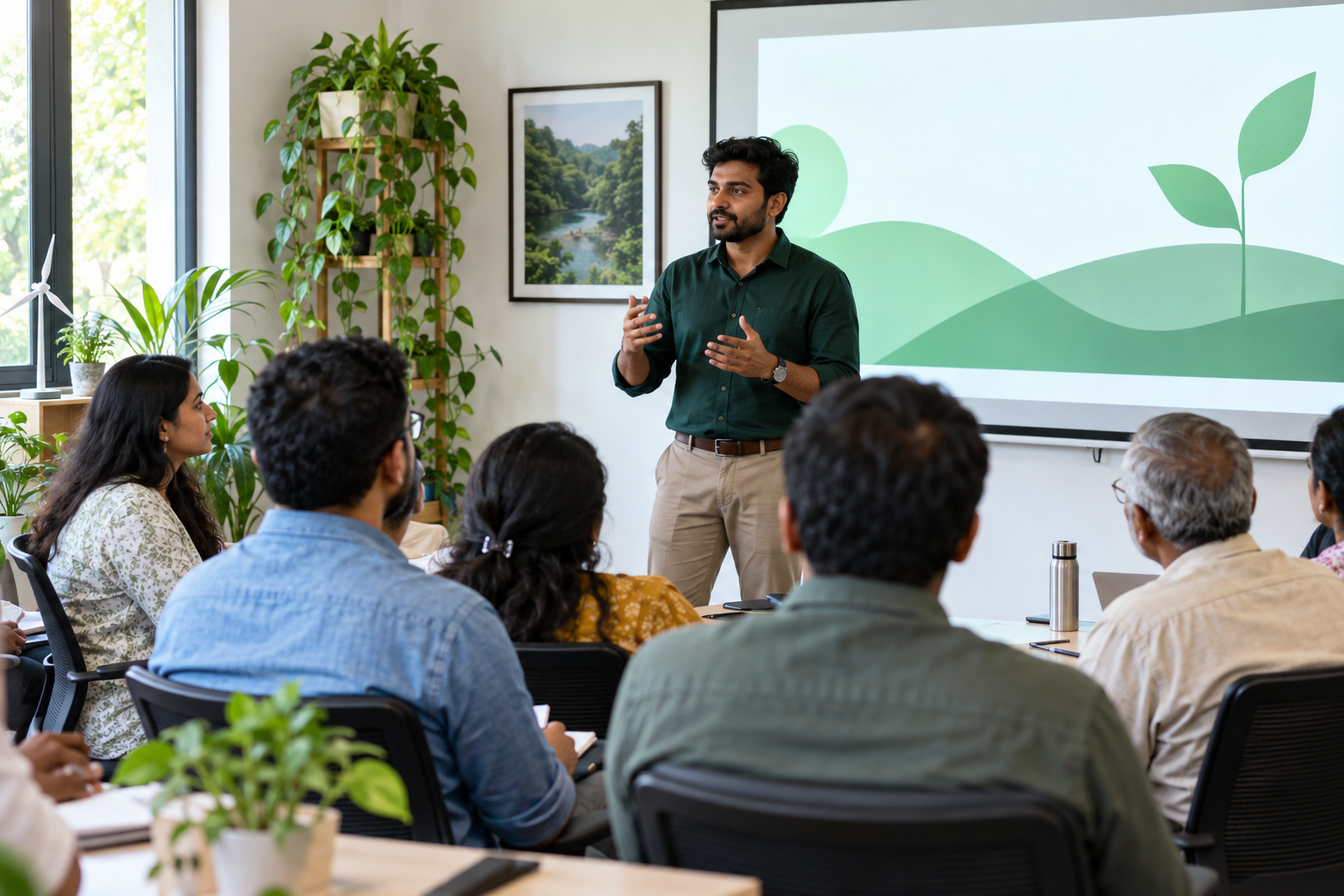 An EPR trainer leading a workshop